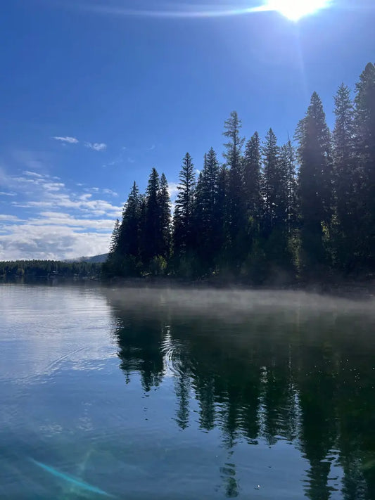 Small Mountain Lake Fishing.