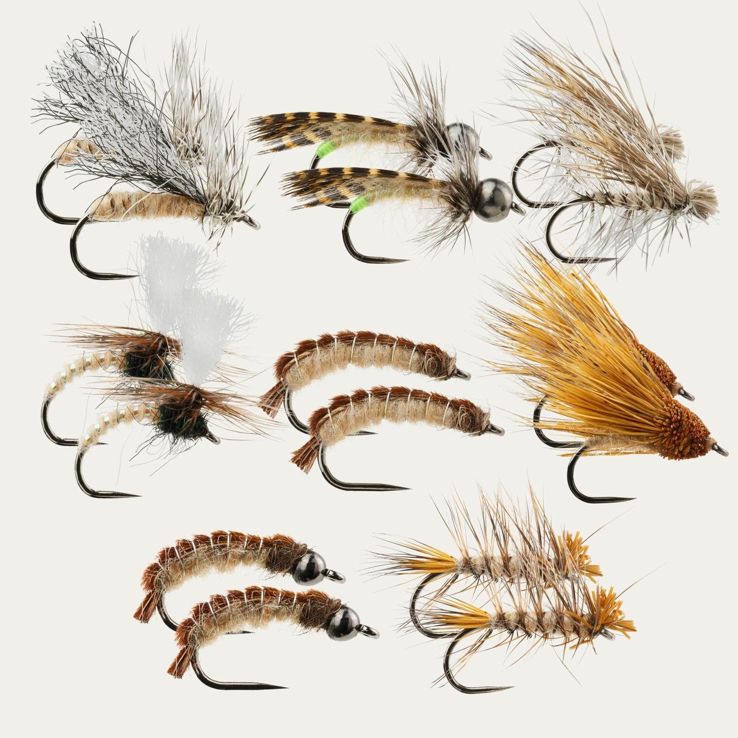 Cinnamon Caddis BugCycle Fly Assortment - 16pk, Barbless, Ahrex - Riverstone Outfitters