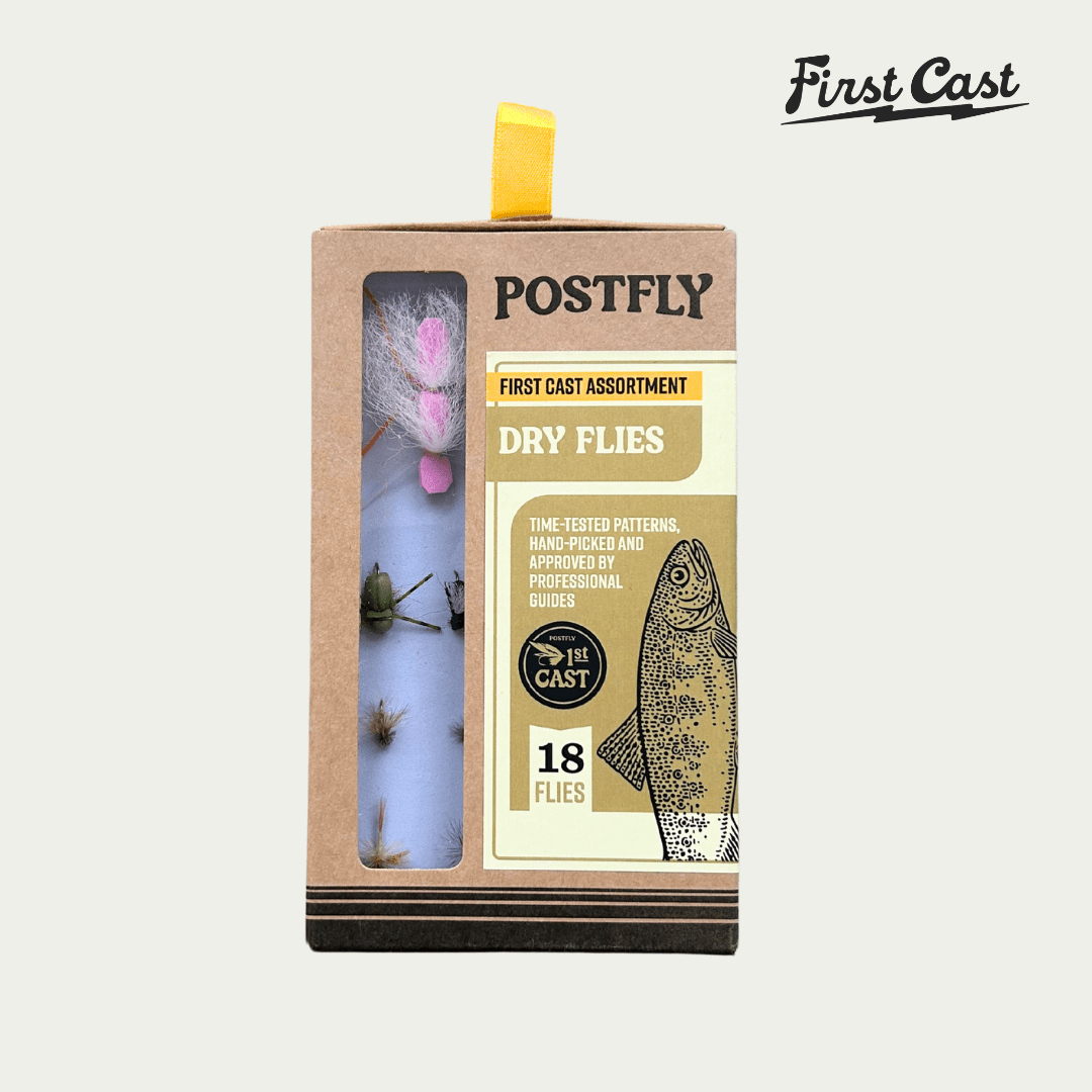 First Cast Beginner Dry Flies Assortment - 18 Flies - Riverstone Outfitters