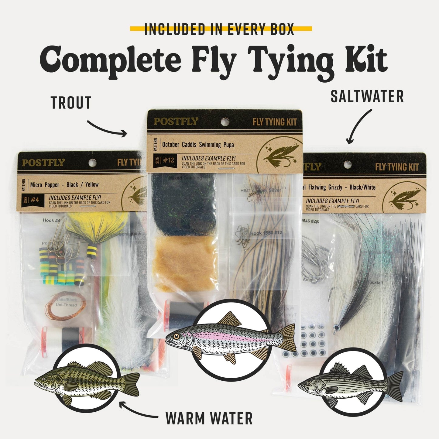 Trout Fly Tying Kit Box - Riverstone Outfitters