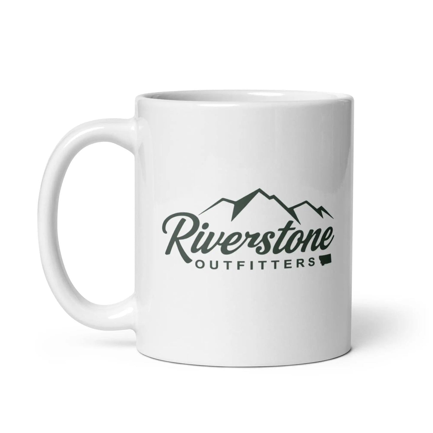 White Glossy Logo Mug - Riverstone Outfitters